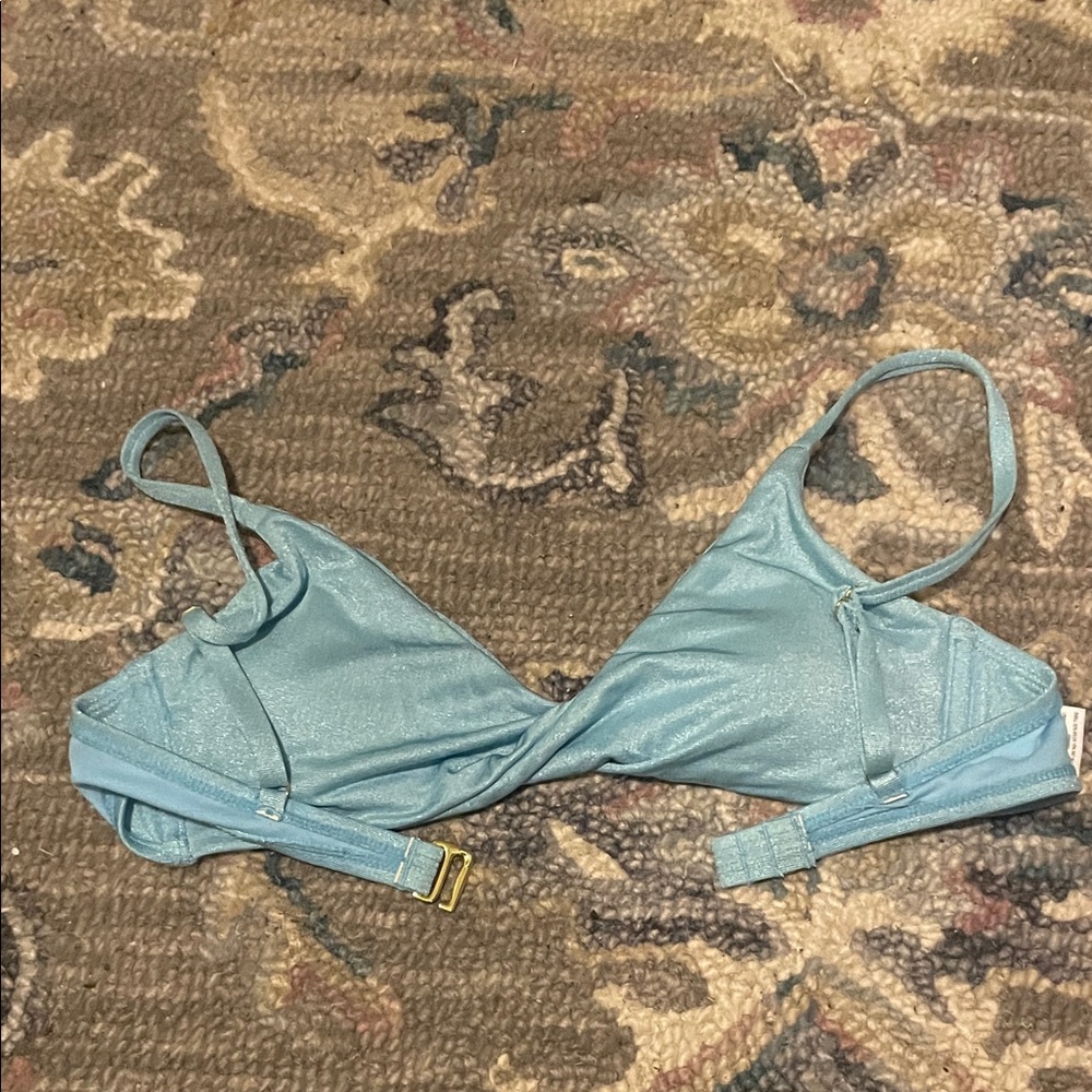 Wild Fable Shimmering Teal Bralette